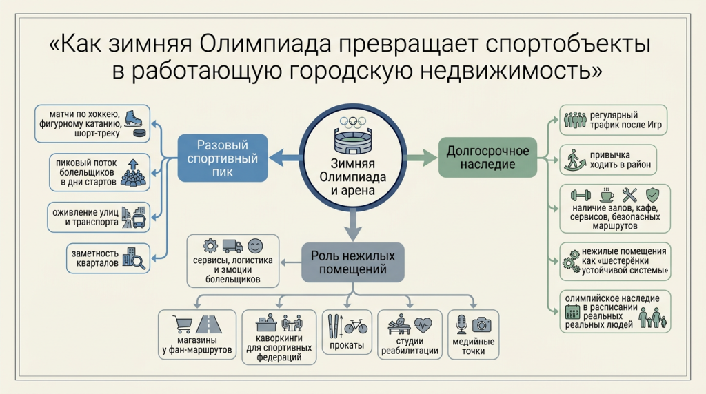 Спортобъекты в городскую недвижимость